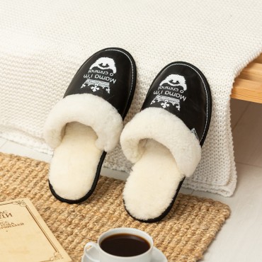 Black men’s slippers...